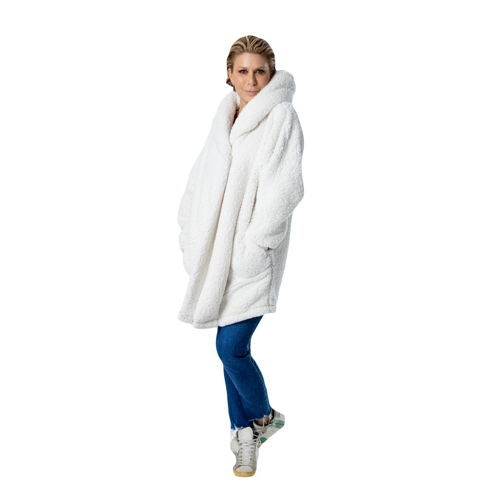 The Best Lounger in the World By Jill Martin Los Angeles Lakers Unisex Cream Oversized Open-Front Hoodie Sweater sale