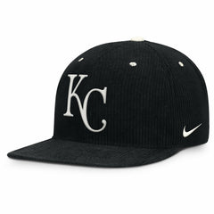 Kansas City Royals Pro Corduroy Structured Snapback Hat Black