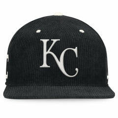 Kansas City Royals Pro Corduroy Structured Snapback Hat Black