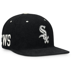 Chicago White Sox Pro Corduroy Structured Snapback Hat Black