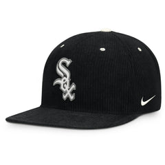 Chicago White Sox Pro Corduroy Structured Snapback Hat Black