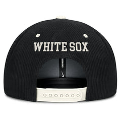 Chicago White Sox Pro Corduroy Structured Snapback Hat Black