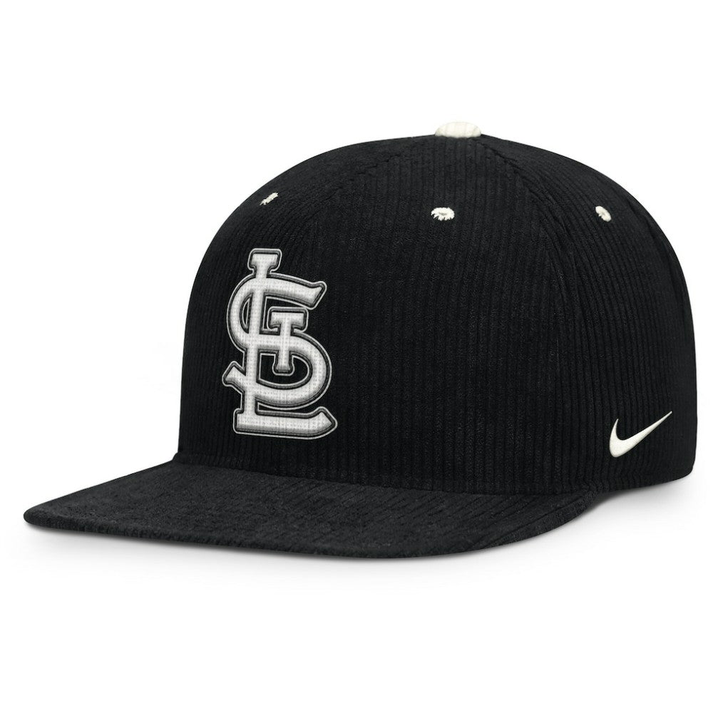 St. Louis Cardinals Pro Corduroy Structured Snapback Hat Black