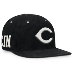 Cincinnati Reds Pro Corduroy Structured Snapback Hat Black