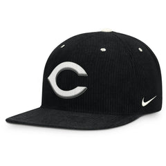 Cincinnati Reds Pro Corduroy Structured Snapback Hat Black