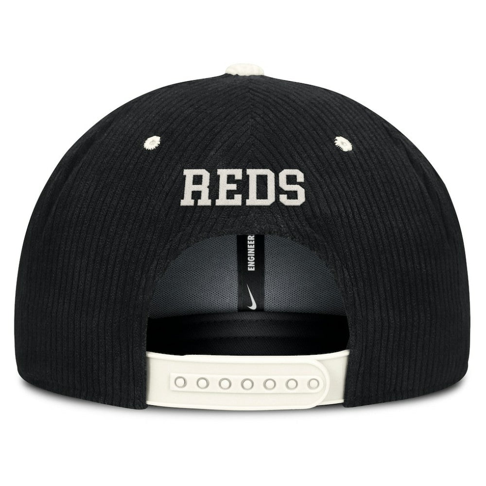 Cincinnati Reds Pro Corduroy Structured Snapback Hat Black