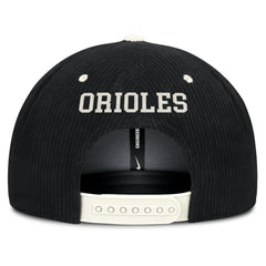 Baltimore Orioles Pro Corduroy Structured Snapback Hat Black