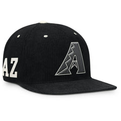 Arizona Diamondbacks Pro Corduroy Structured Snapback Hat Black