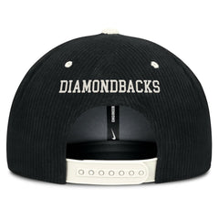 Arizona Diamondbacks Pro Corduroy Structured Snapback Hat Black