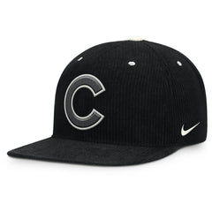 Chicago Cubs Pro Corduroy Structured Snapback Hat Black