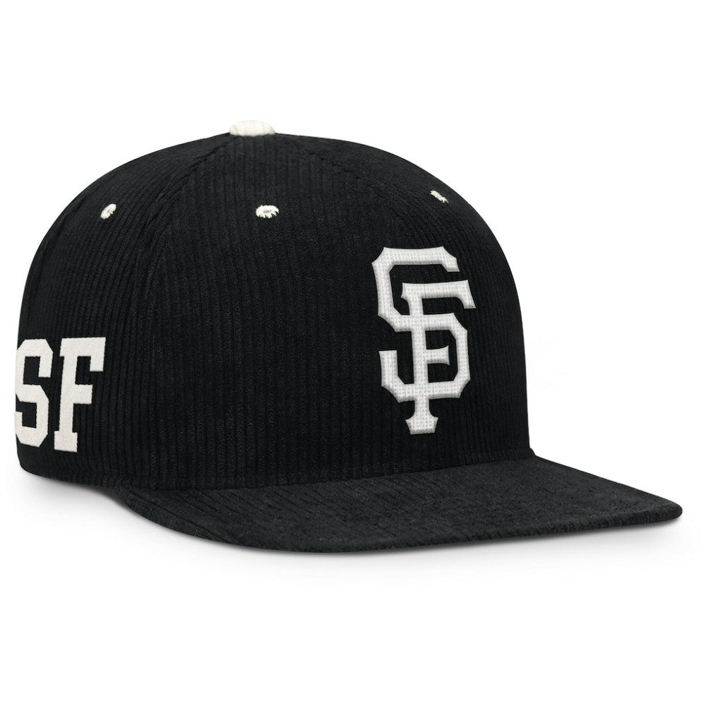 San Francisco Giants Pro Corduroy Structured Snapback Hat Black