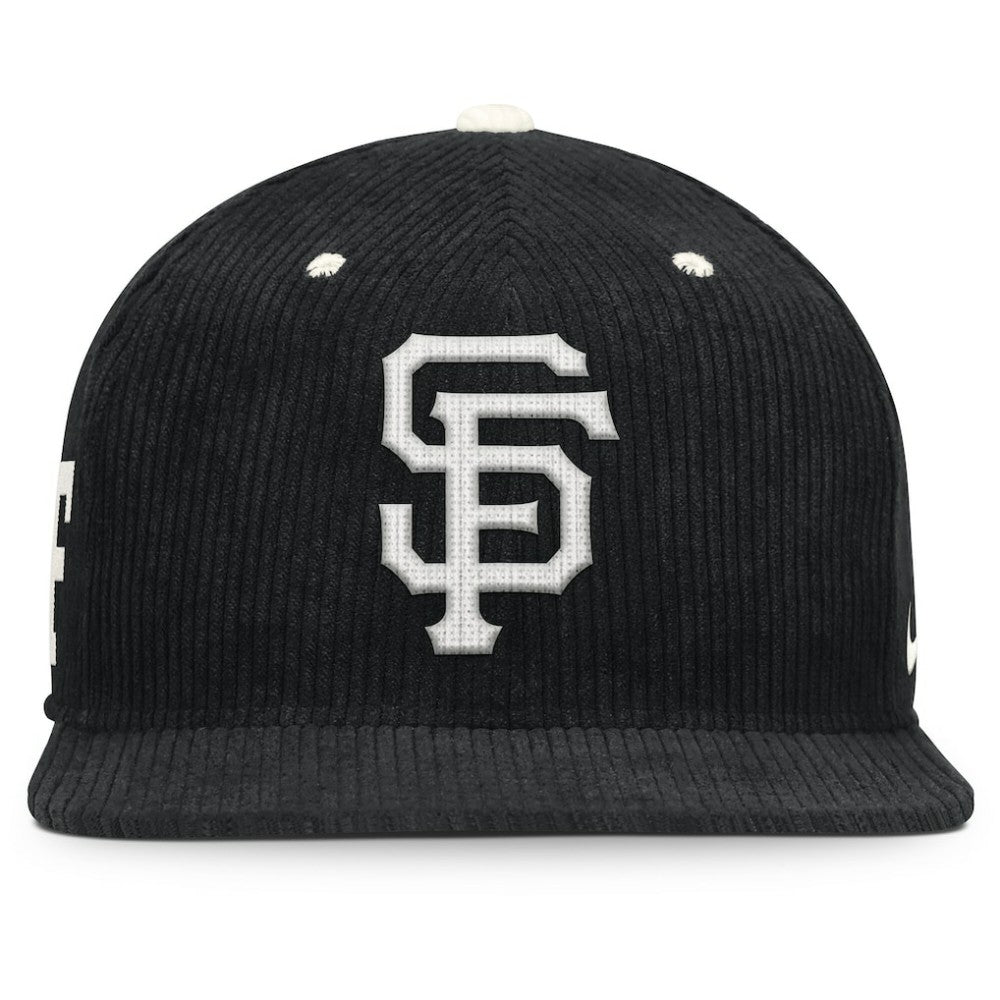 San Francisco Giants Pro Corduroy Structured Snapback Hat Black