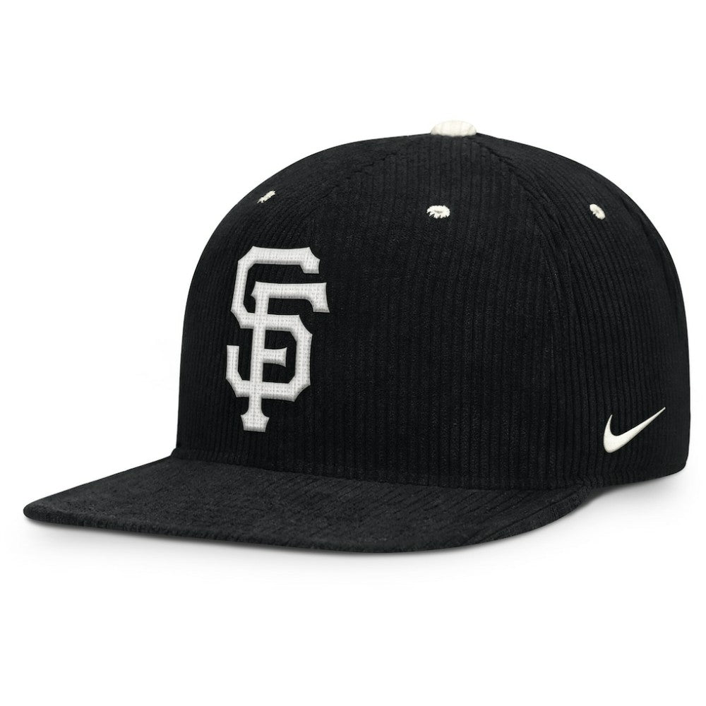 San Francisco Giants Pro Corduroy Structured Snapback Hat Black
