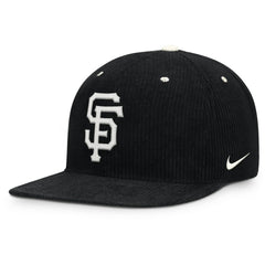 San Francisco Giants Pro Corduroy Structured Snapback Hat Black