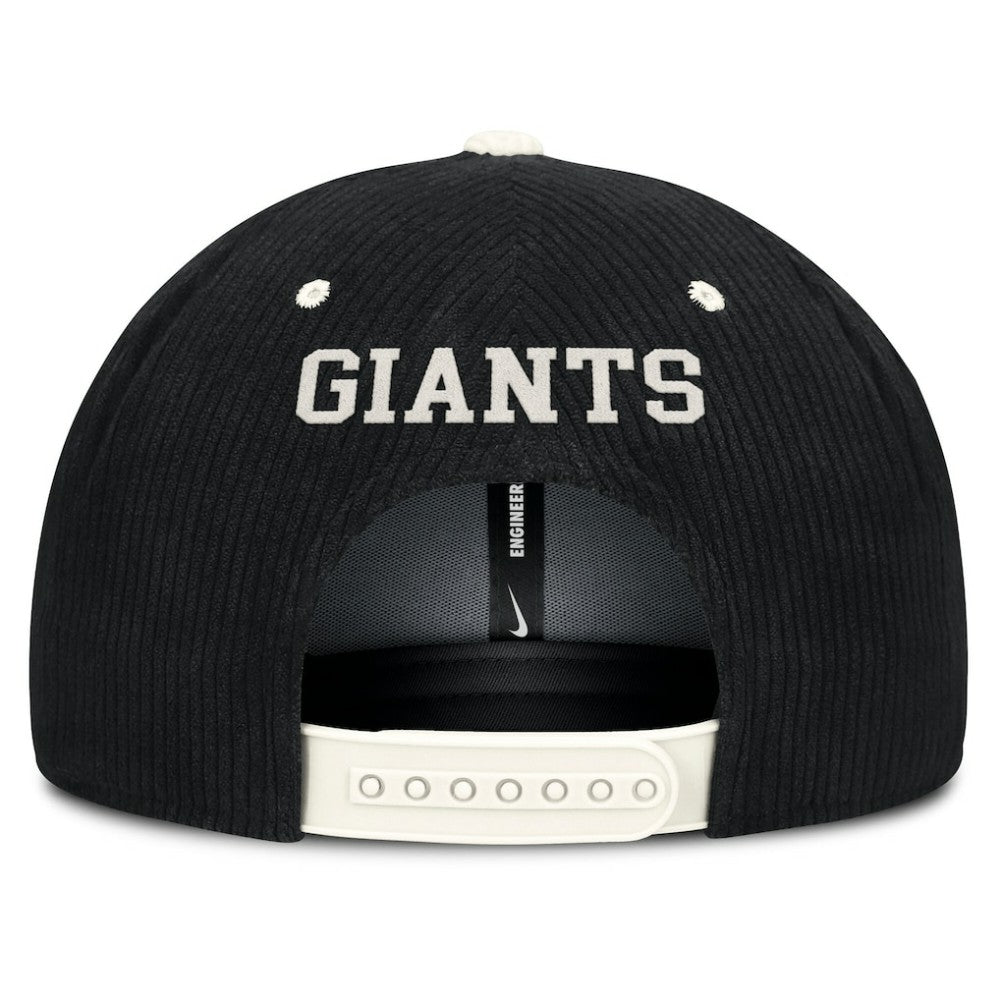 San Francisco Giants Pro Corduroy Structured Snapback Hat Black