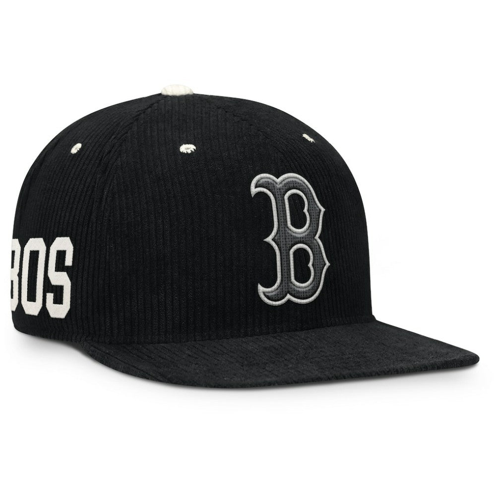 Boston Red Sox Pro Corduroy Structured Snapback Hat Black