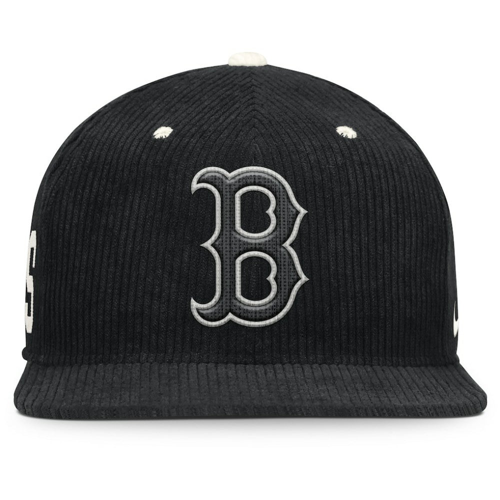 Boston Red Sox Pro Corduroy Structured Snapback Hat Black