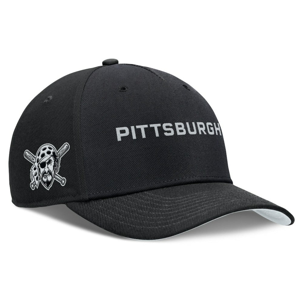 Pittsburgh Pirates Rise Performance Adjustable Hat Black