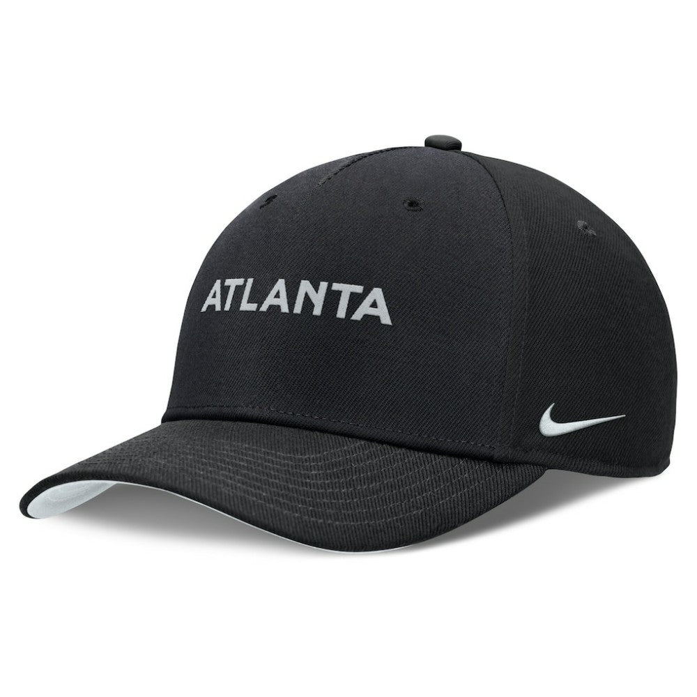 Atlanta Braves Rise Performance Adjustable Hat Black