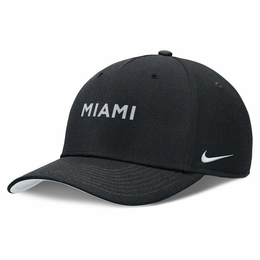 Miami Marlins Rise Performance Adjustable Hat Black