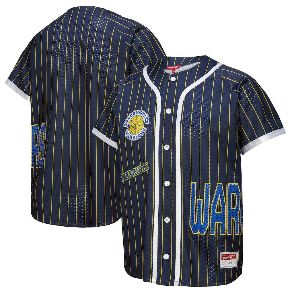 Golden State Warriors x DANNIJO Women's Fashion Baseball Jersey sale - Blue cheap
