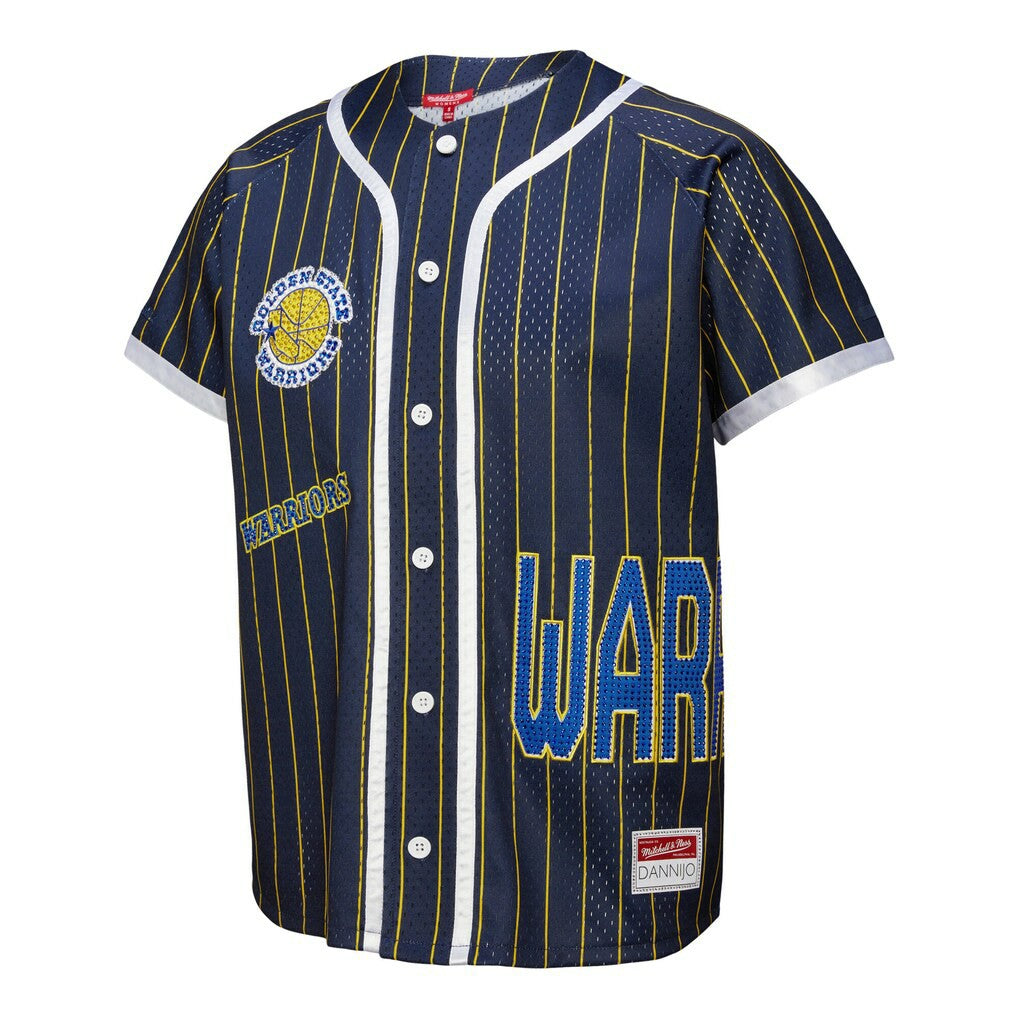 Golden State Warriors x DANNIJO Women's Fashion Baseball Jersey sale - Blue cheap