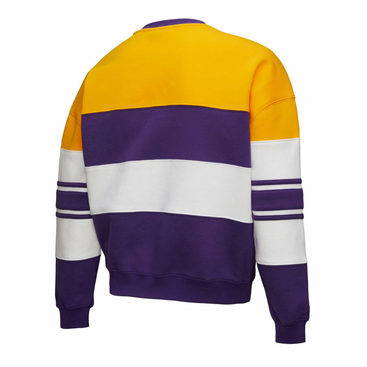 Los Angeles Lakers x DANNIJO Women's Blocked Pullover Sweatshirt - Gold/Purple discount