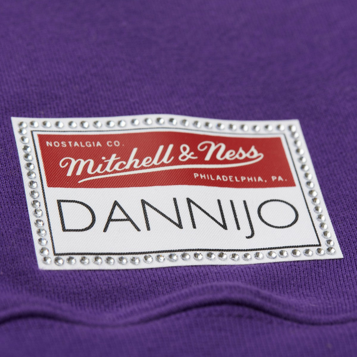 Los Angeles Lakers x DANNIJO Women's Blocked Pullover Sweatshirt - Gold/Purple discount