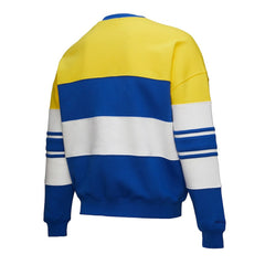 Golden State Warriors x DANNIJO Women's Blocked Pullover Sweatshirt sale - Gold/Royal outlet