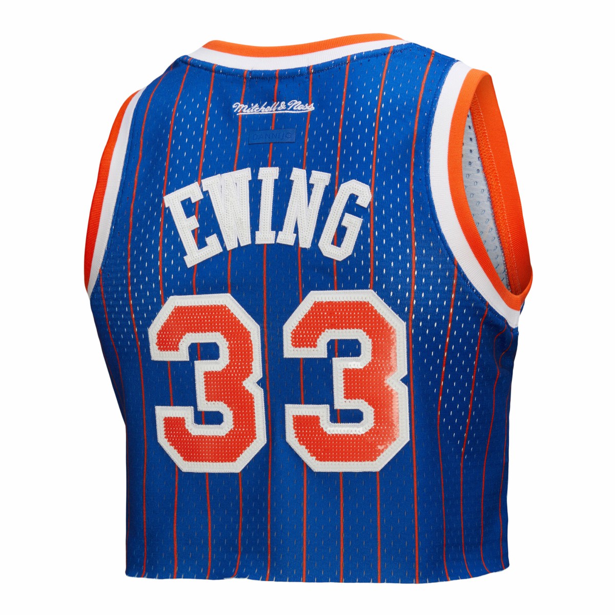 Patrick Ewing New York Knicks x DANNIJO Women's Fashion Cropped Basketball Jersey - Royal sale