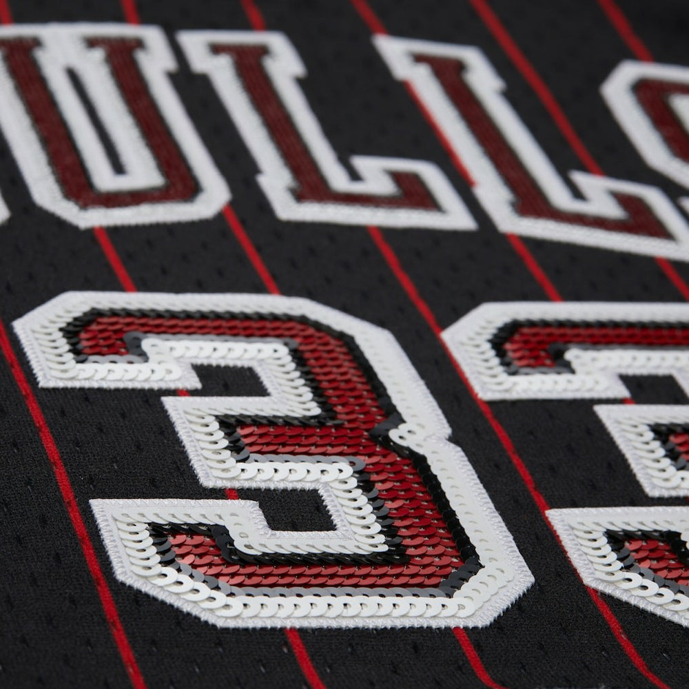 Scottie Pippen Chicago Bulls x DANNIJO Women's Fashion Cropped Basketball Jersey sale - Black shop