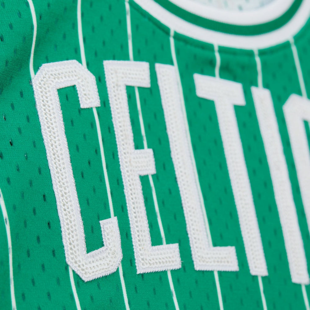 Larry Bird Boston Celtics x DANNIJO Women's Fashion Cropped Basketball Jersey - Kelly Green outlet