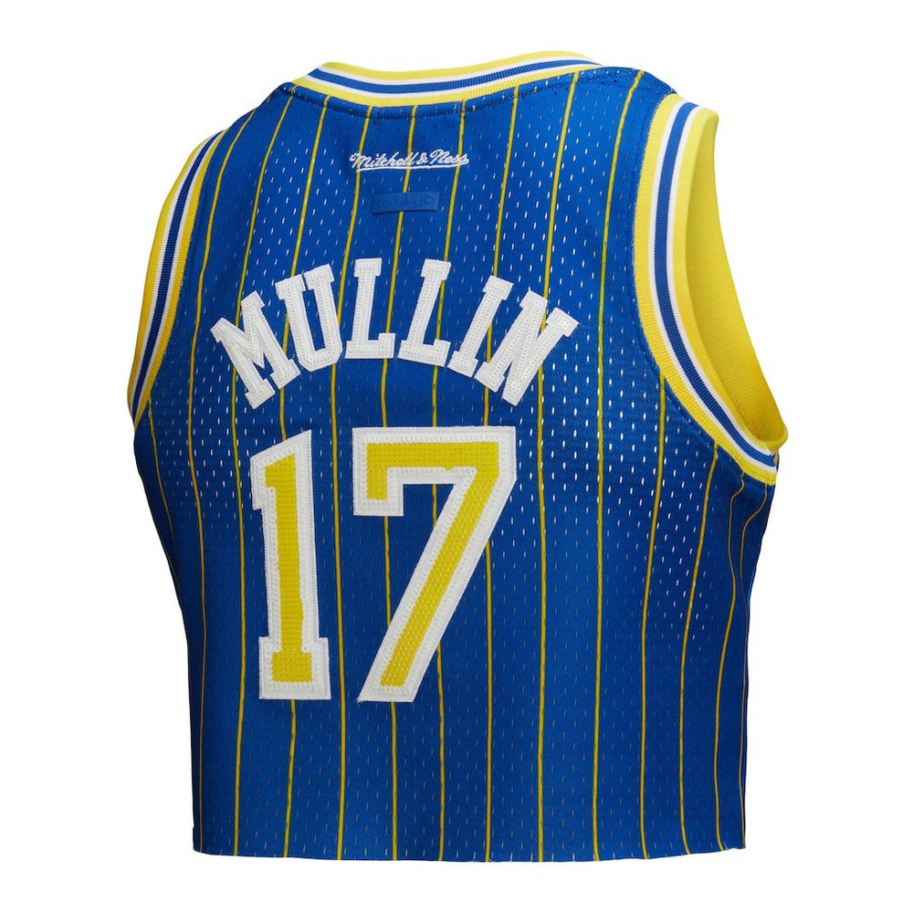 Chris Mullin Golden State Warriors x DANNIJO Women's Fashion Cropped Basketball Jersey sale - Royal for sale