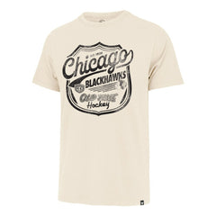 Chicago Blackhawks '47 Poke Check Franklin T-Shirt - Cream T-shirts