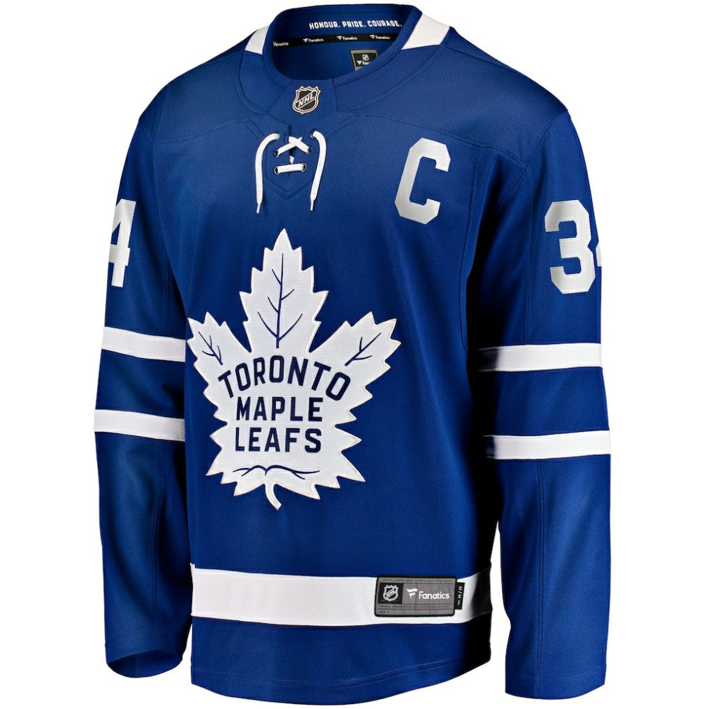 Auston Matthews Toronto Maple Leafs Fanatics Captain Patch Home Breakaway Player Jersey - Blue Jerseys