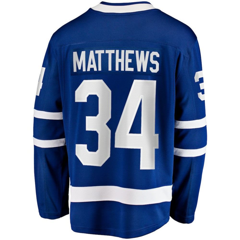 Auston Matthews Toronto Maple Leafs Fanatics Captain Patch Home Breakaway Player Jersey - Blue Jerseys