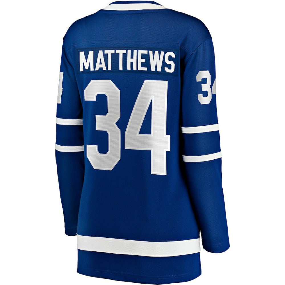 Auston Matthews Toronto Maple Leafs Fanatics Women's Captain Patch Home Breakaway Player Jersey - Blue Jerseys