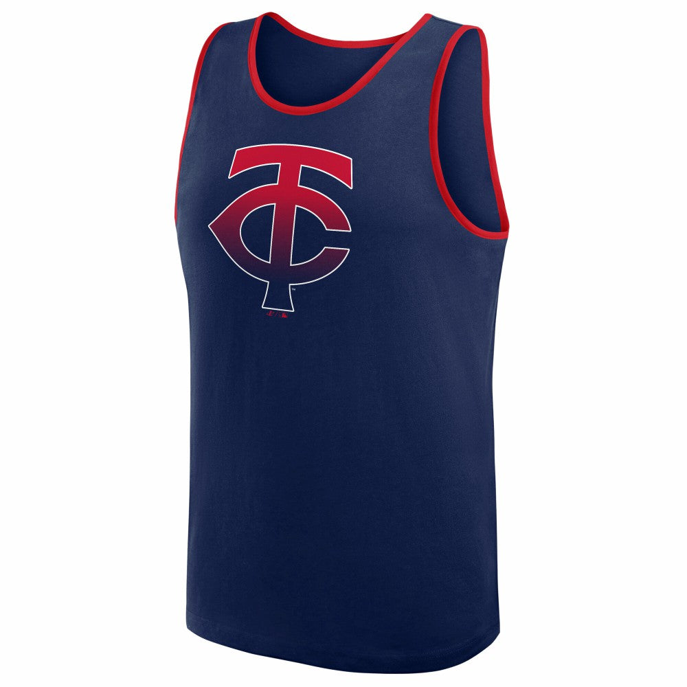 Minnesota Twins Logo Athletic Unmatched Success Tank Top Navy