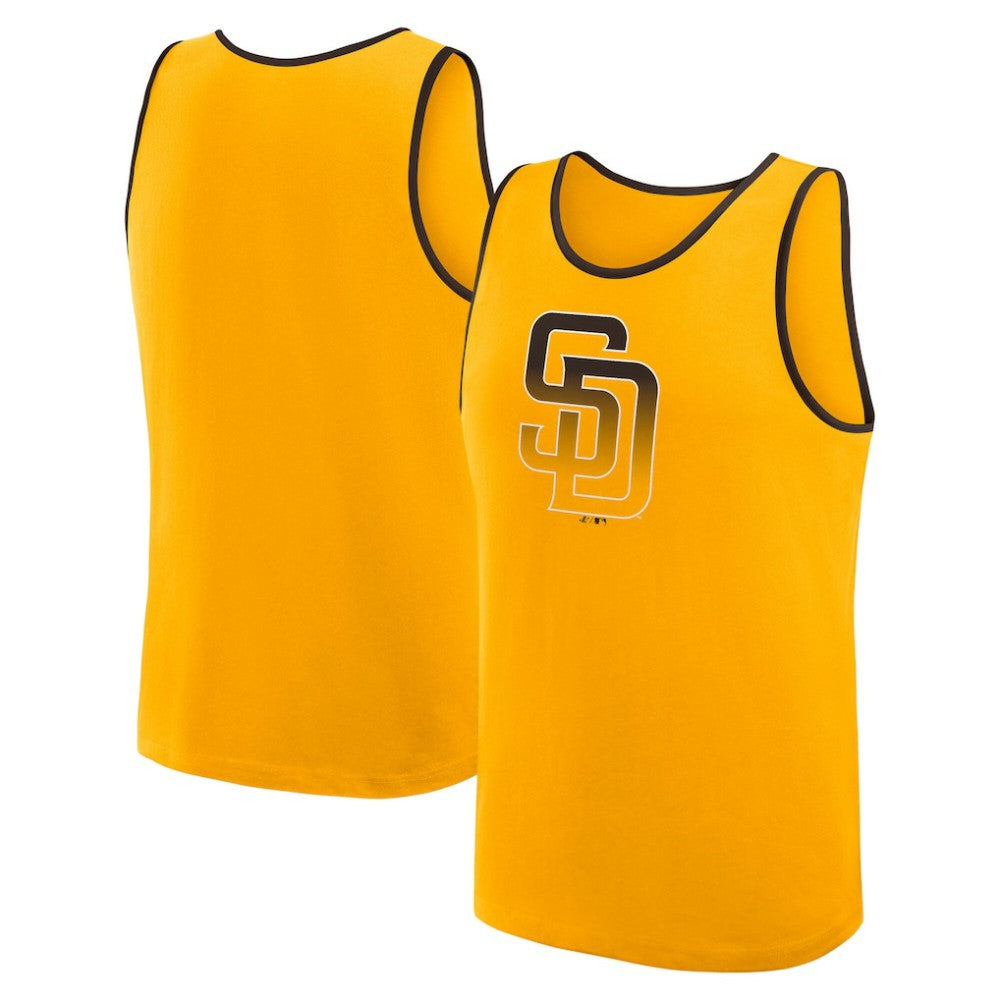 San Diego Padres Logo Athletic Unmatched Success Tank Top Gold