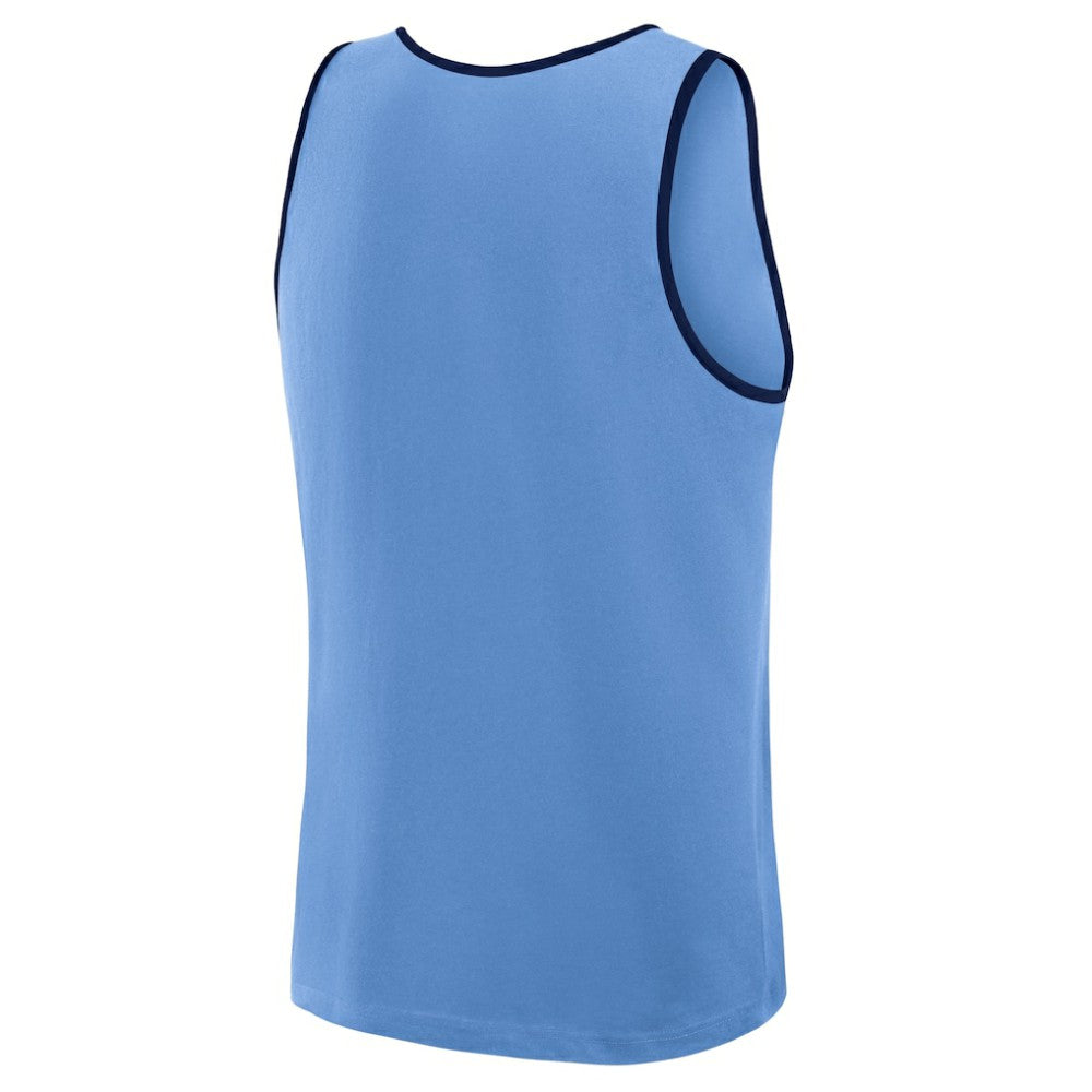 Tampa Bay Rays Logo Athletic Unmatched Success Tank Top Light Blue