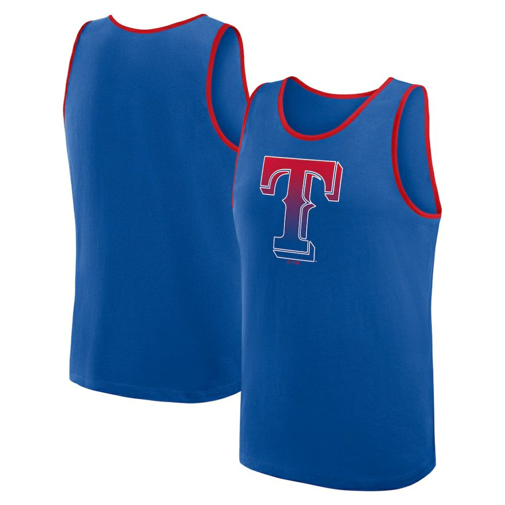 Texas Rangers Logo Athletic Unmatched Success Tank Top Royal