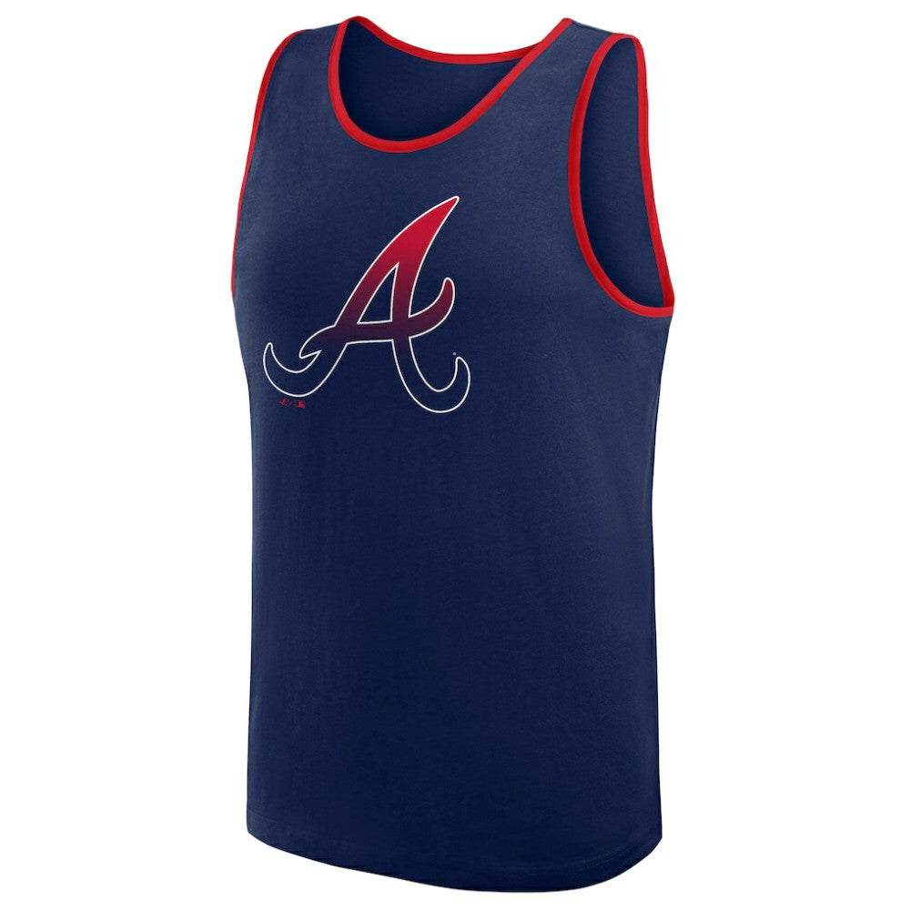 Atlanta Braves Logo Athletic Unmatched Success Tank Top Navy