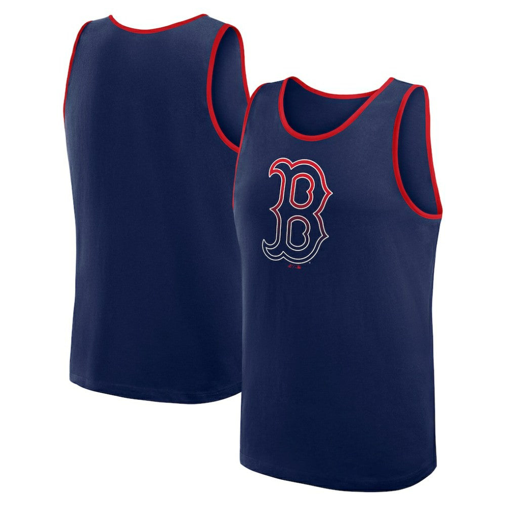 Boston Red Sox Logo Athletic Unmatched Success Tank Top Navy