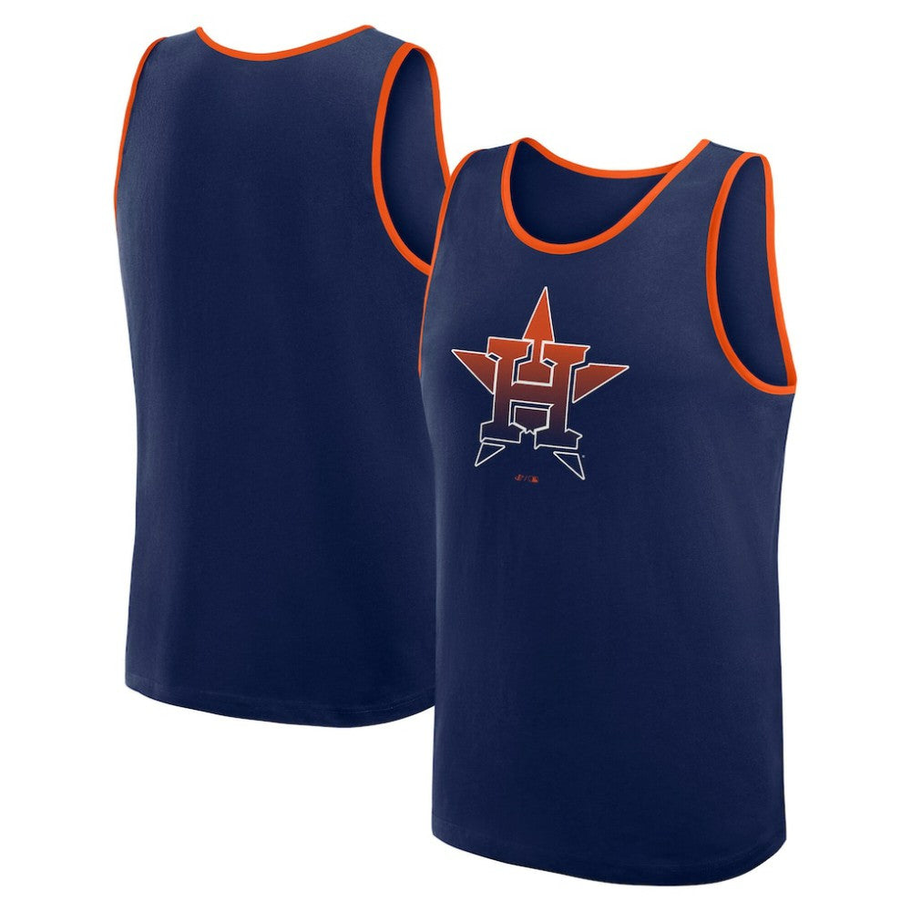 Houston Astros Logo Athletic Unmatched Success Tank Top Navy