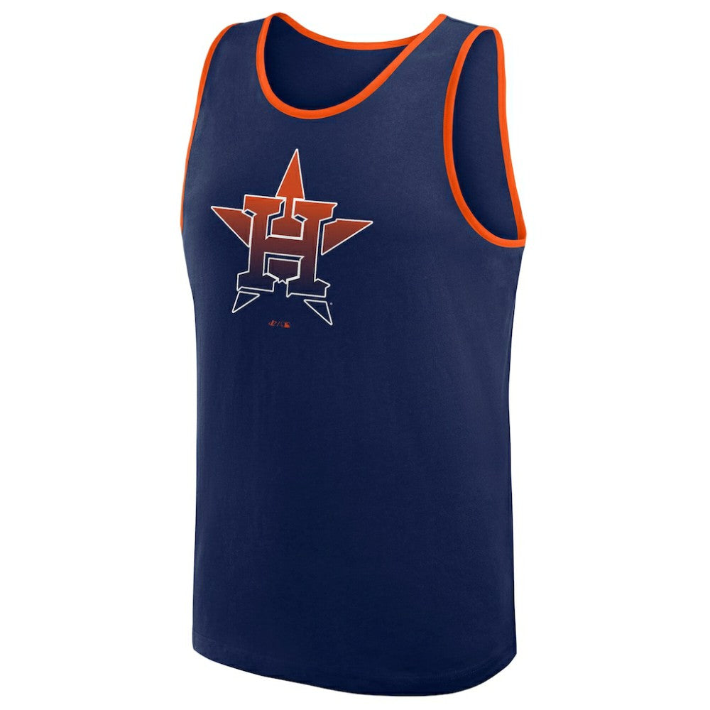 Houston Astros Logo Athletic Unmatched Success Tank Top Navy