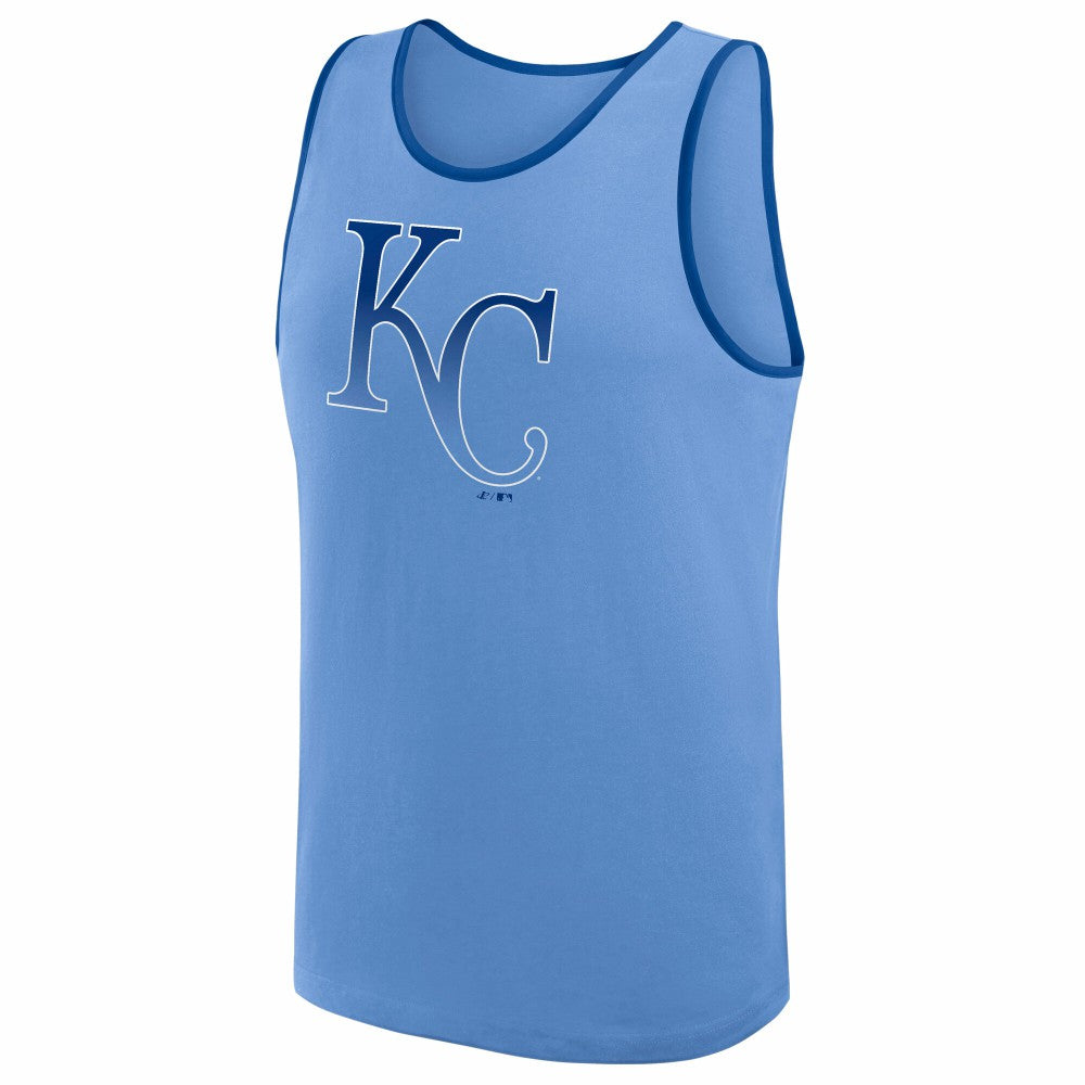 Kansas City Royals Logo Athletic Unmatched Success Tank Top Light Blue