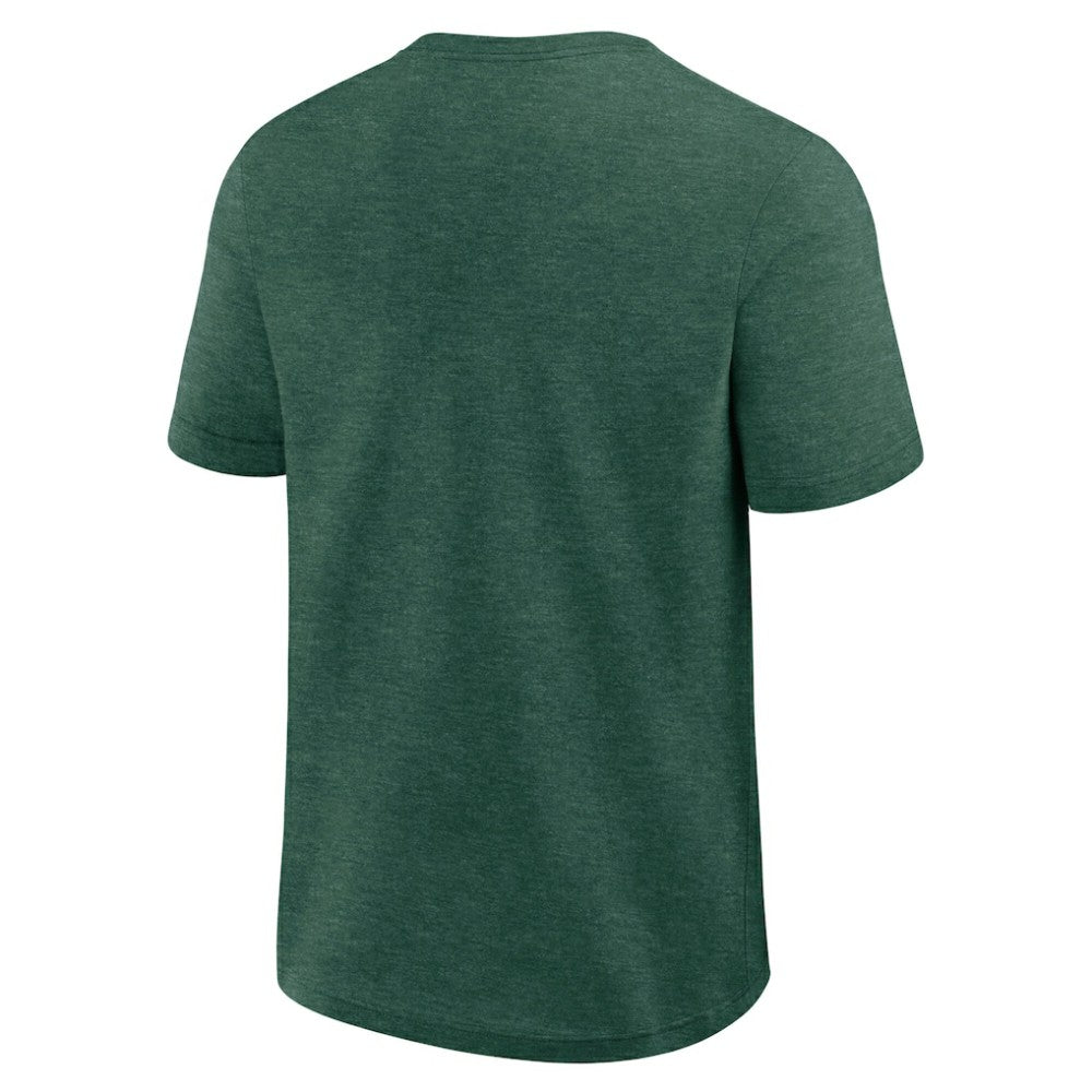 Athletics Logo Athletic Top Notch T-Shirt Heather Green