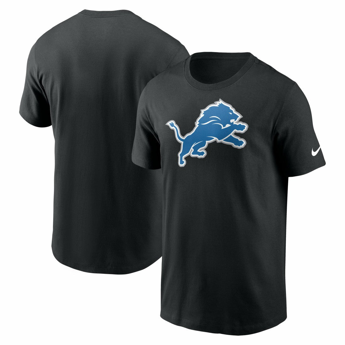 Detroit Lions Primetime Logo Essential T-Shirt - Black outlet