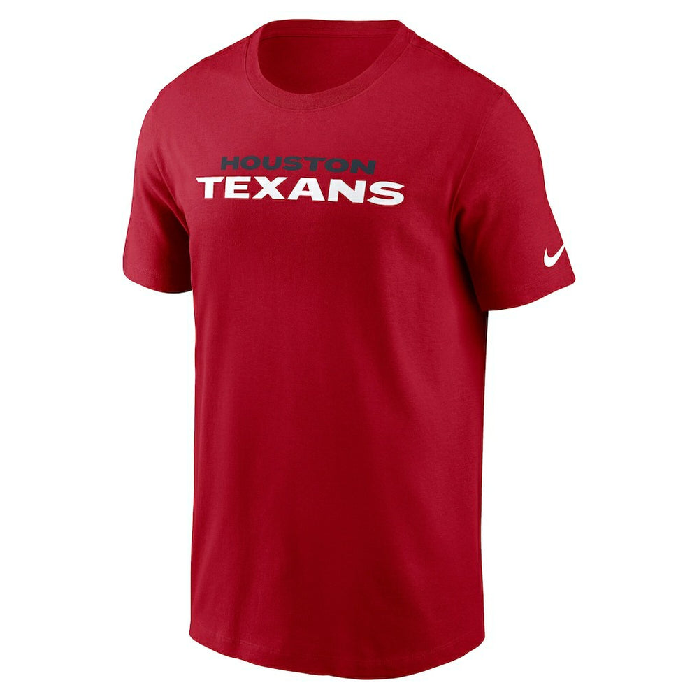 Houston Texans Primetime Wordmark Essential T-Shirt - Red discount