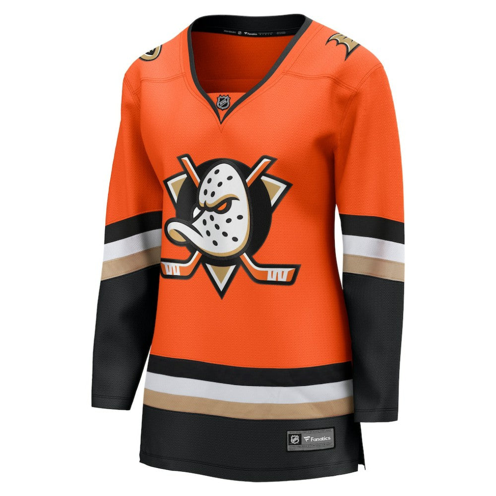 Anaheim Ducks Fanatics Women's Home Breakaway Jersey - Orange Jerseys